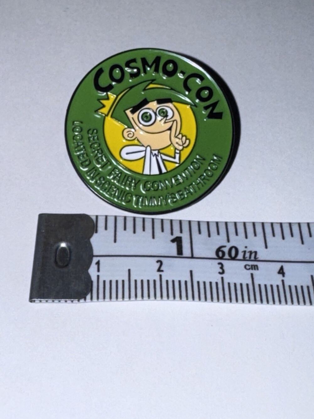 Fairly Odd Parents Cosmo Con Round Pin Brooch